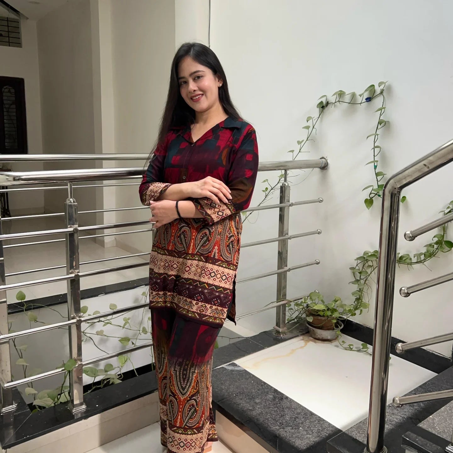Autumnlane Multicolor Mika Printed Comfort fit Co-Ord Set